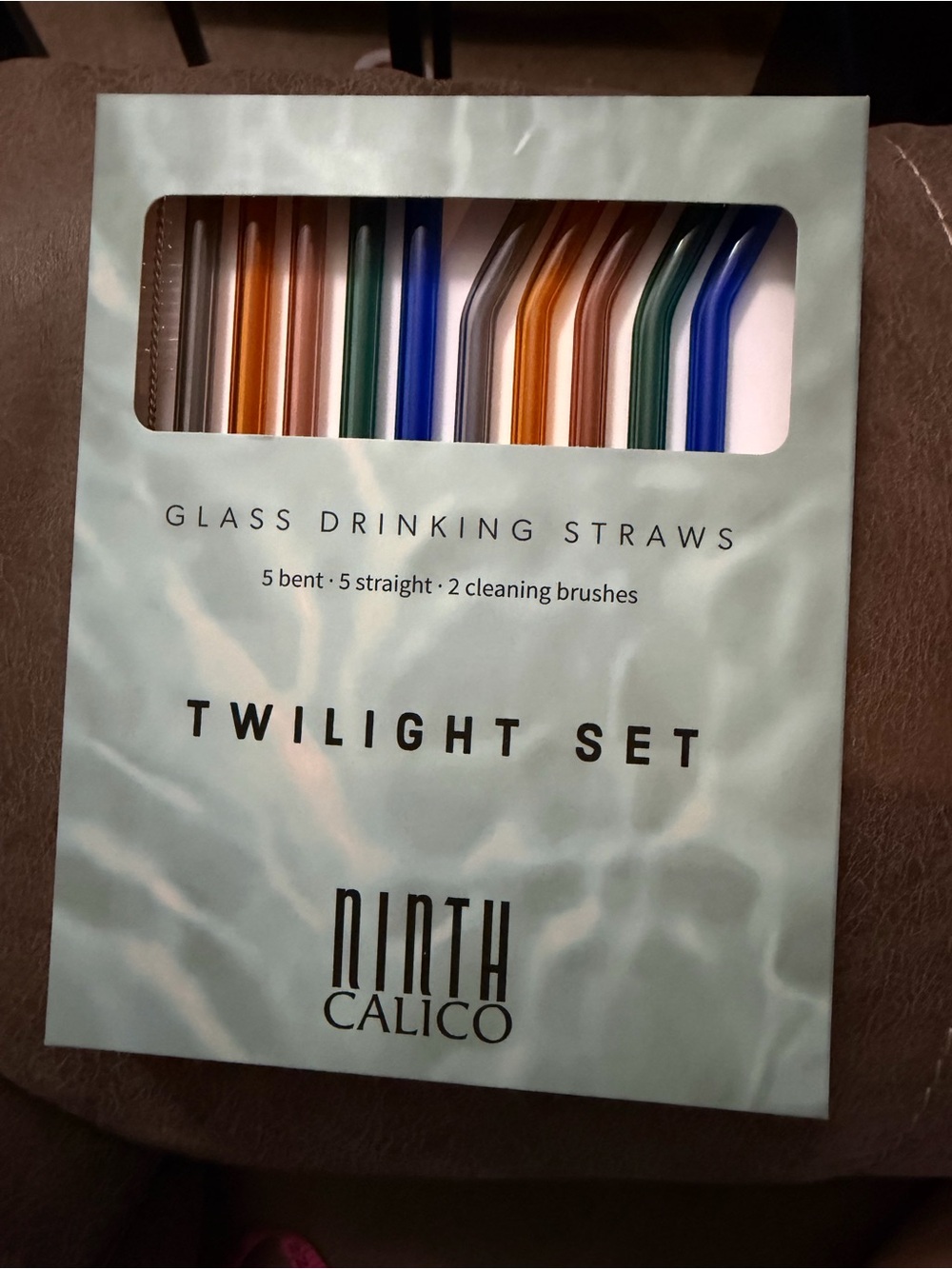Twilight Set - Multicolor Glass Drinking Straws